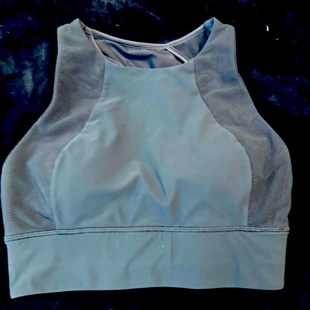 lululemon crop tank grey